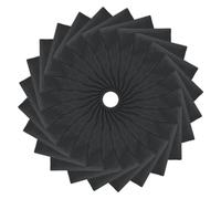 PATIKIL 21"x21" Large Solid Color Bandanas, 24 Pack Bulk Blank Head Bandannas Multifunctional Headband Scarf Neckerchief for Women and Men, Black