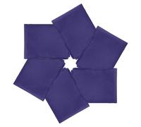 PATIKIL 21"x21" Large Solid Color Bandanas, 6 Pack Bulk Blank Head Bandannas Multifunctional Headband Scarf Neckerchief for Women and Men, Navy Blue