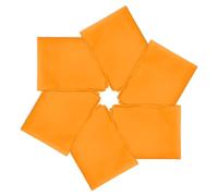 PATIKIL 21"x21" Large Solid Color Bandanas, 6 Pack Bulk Blank Head Bandannas Multifunctional Headband Scarf Neckerchief for Women and Men, Golden Yellow