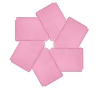 PATIKIL 21"x21" Large Solid Color Bandanas, 6 Pack Bulk Blank Head Bandannas Multifunctional Headband Scarf Neckerchief for Women and Men, Pink