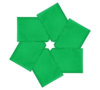 PATIKIL 21"x21" Large Solid Color Bandanas, 6 Pack Bulk Blank Head Bandannas Multifunctional Headband Scarf Neckerchief for Women and Men, Grass Green