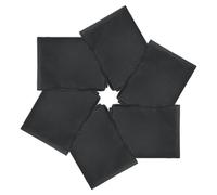 PATIKIL 21"x21" Large Solid Color Bandanas, 6 Pack Bulk Blank Head Bandannas Multifunctional Headband Scarf Neckerchief for Women and Men, Black