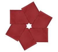 PATIKIL 21"x21" Large Solid Color Bandanas, 6 Pack Bulk Blank Head Bandannas Multifunctional Headband Scarf Neckerchief for Women and Men, Dark Red