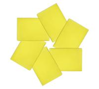 PATIKIL 21"x21" Large Solid Color Bandanas, 6 Pack Bulk Blank Head Bandannas Multifunctional Headband Scarf Neckerchief for Women and Men, Yellow