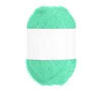 PATIKIL 218 Yard Scrubbie Yarn, Sparkle Yarn Polyester Scrubbie Sparkle Glass for Dishcloths Crocheting Knitting DIY Crafts Blanket Rug Sweater Scarf Hat, Lake Green