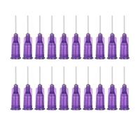 PATIKIL 21Ga Dispensing Needles, 52PCS 1/2 Inch Industrial Blunt Tip Dispensing Needle Tips with Luer Lock Needle for Refilling Liquid Inks Adhesive Glue Oil,Purple