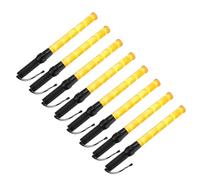 PATIKIL 21inch Traffic Wands, 8Pcs 2 Flashing Modes LED Warning Light Police Signal Controller Baton Lamp with Wrist Lanyard for Car Direct, Traffic, Airport, Parking Guide, Yellow