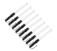 PATIKIL 21inch Traffic Wands, 8Pcs 2 Flashing Modes LED Warning Light Police Signal Controller Baton Lamp with Wrist Lanyard for Car Direct, Traffic, Airport, Parking Guide, White
