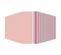 PATIKIL 22 Pcs Dyslexia Reading Tools, 2 Sizes Reading Tracker Ruler Guided Reading Strips with Line Colored Overlay Highlight Bookmarks for Teacher, Rose Red