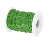 PATIKIL 22 Yard x 2mm Round Leather Cord for Jewelry Making, Leather String Lace Leather Rope Spool for Crafting Necklace Bracelet Beading Lanyard Braiding, Green