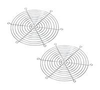 PATIKIL 220mm Fan Finger Grill, 2 Pack Metal Grill Protector Guard for 220X220mm Fan Protective Cover DIY, Silver