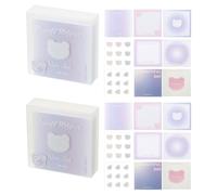 PATIKIL 224 Sheets Colorful Square Sticky Notes, 2.7x2.7 Self-Sticky Note Pads Adhesive Memo Pads Bulk for Home Office Desk Supplies Notebook Journal, Purple