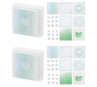 PATIKIL 224 Sheets Colorful Square Sticky Notes, 2.7x2.7 Self-Sticky Note Pads Adhesive Memo Pads Bulk for Home Office Desk Supplies Notebook Journal, Green