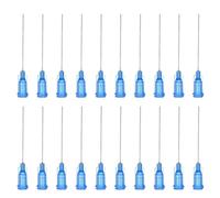 PATIKIL 22Ga Dispensing Needles, 136PCS 1.5inch Industrial Blunt Tip Dispensing Needle Tips with Luer Lock Needle for Refilling Liquid Inks Adhesive Glue Oil, Blue