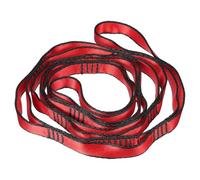 PATIKIL 22KN Adjustable Daisy Chain Yoga Extend Belt 1.5M, Nylon Climbing Sling Straps for Home Workout Exercise Pilates Gymnastics, Red
