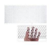 PATIKIL 23.6" x 15.7" 304 Stainless Steel Perforated Sheet, 0.39" Hole 19GA Expanded Metal Mesh Plate Screen Decorative Meshes for Ventilation Grill Smoking