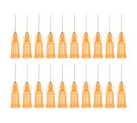 PATIKIL 23Ga Dispensing Needles, 52PCS 1/2 Inch Industrial Blunt Tip Dispensing Needle Tips with Luer Lock Needle for Refilling Liquid Inks Adhesive Glue Oil,Orange