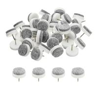 PATIKIL 24 mm Nail-on Felt Pads, 72 Pcs Round Felt Furniture Sliders Pads Heavy Duty Floor Protectors for Wooden Chair Sofa Cabinet Table Leg Feet Hardwood Floors, White