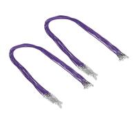 PATIKIL 24" Necklace Cord, 20 Pcs Waxed Bracelet String 2mm Thickness Necklace Ropes Bulk with Clasp for Pendants Bracelets Jewelry Making DIY Craft, Dark Purple