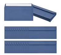 PATIKIL 24 Pack Dark Blue #10 Business Envelopes, Colored Self Seal Letter Size Envelopes for Business Mailing Office Checks Invitation, 24.1 x 10.5 cm
