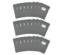 PATIKIL 24 Pack L-Type Plastic Folders, Letter Size Clear Folders for Documents Paper Sleeves Project Folder with Pocket for Home Office, Dark Gray