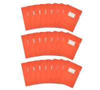 PATIKIL 24 Pack L-Type Plastic Folders, Letter Size Clear Folders for Documents Paper Sleeves Project Folder with Pocket for Home Office, Orange
