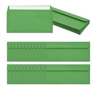 PATIKIL 24 Pack Light Dark Green #10 Business Envelopes, Colored Self Seal Letter Size Envelopes for Business Mailing Office Checks Invitation, 24.1 x 10.5 cm
