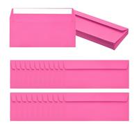 PATIKIL 24 Pack Rose #10 Business Envelopes, Colored Self Seal Letter Size Envelopes for Business Mailing Office Checks Invitation, 24.1 x 10.5 cm