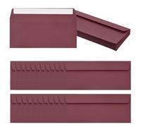 PATIKIL 24 Pack Wine Red #10 Business Envelopes, Colored Self Seal Letter Size Envelopes for Business Mailing Office Checks Invitation, 24.1 x 10.5 cm