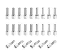 PATIKIL 24 Pcs 4-40 5mm+10mm Male Female Hex Standoff, Nickel Plated Copper PCB Motherboard Spacer Standoffs for Computer Cases Circuit Boards FPV Drone Quadcopter, Silver