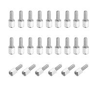 PATIKIL 24 Pcs 4-40 6mm+8mm Male Female Hex Standoff, Nickel Plated Copper PCB Motherboard Spacer Standoffs for Computer Cases Circuit Boards FPV Drone Quadcopter, Silver