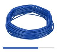 PATIKIL 24AWG Solid Electric Wire, 1 Pcs 49Ft Hook Up Tinned Copper Wire 1007 PVC Solid Single Core Wire for Home Improvement Circuit Computer Line, Blue