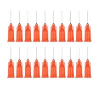 PATIKIL 24Ga Dispensing Needles, 52PCS 1/2 Inch Industrial Blunt Tip Dispensing Needle Tips with Luer Lock Needle for Refilling Liquid Inks Adhesive Glue Oil,Red
