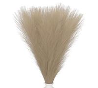 PATIKIL 24in Pampas Grass Decor, 30pcs Artificial Pampas Grass Bulk Fluffy Faux Pampas Grass Small Dried, Brown