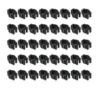 PATIKIL 24mm Dia Billiards Cue Locating Clip Holder, 40 Pack Plastic Snooker Clip for Fishing Rod Pool Cue Rack Storage, Black