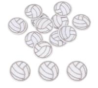 PATIKIL 24mm Iron on Patches for Clothes, 12Pcs Baseball Patch Hot Melt Adhesive Sew Embroidered Appliques for Clothing Decoration Backpack Jean Hat, Gray