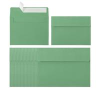 PATIKIL 24Pack A2 Envelopes, Self Seal Light Green Invitation Envelopes for Postcard Wedding Greeting Cards Photos Announcement Mailing, 14.6 x 11.1cm Size