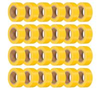 PATIKIL 24Pack Flourescent Yellow Flagging Tape, 1" x 100 ft Non-Adhesive PVC Neon Ribbon Marking Roll Survey Tape for Tree Marking, Trail Marking