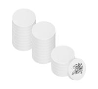 PATIKIL 24Pcs 2" Rubber Carving Blocks, Soft Linoleum Art Carving Block Round Crafts Stamp Making for Printmaking Stamps Carving Supplies, White