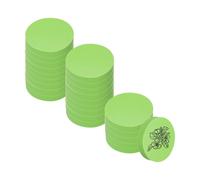 PATIKIL 24Pcs 2" Rubber Carving Blocks, Soft Linoleum Art Carving Block Round Crafts Stamp Making for Printmaking Stamps Carving Supplies, Green