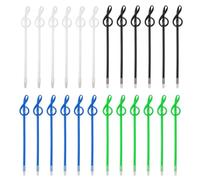 PATIKIL 24pcs Rollerball Pens 1.0mm, Musical Note Ball Point Pens Black Liquid Gel Ink Music Novelty Smooth Writing for Home Office Gifts, Black White Blue Green