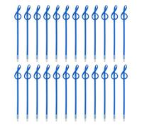 PATIKIL 24pcs Rollerball Pens 1.0mm, Musical Note Ball Point Pens Black Liquid Gel Ink Music Novelty Smooth Writing for Home Office Gifts, Blue
