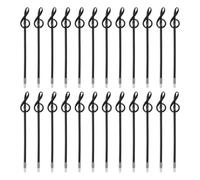 PATIKIL 24pcs Rollerball Pens 1.0mm, Musical Note Ball Point Pens Black Liquid Gel Ink Music Novelty Smooth Writing for Home Office Gifts, Black