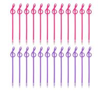 PATIKIL 24pcs Rollerball Pens 1.0mm, Musical Note Ball Point Pens Black Liquid Gel Ink Music Novelty Smooth Writing for Home Office Gifts, Purple/Pink