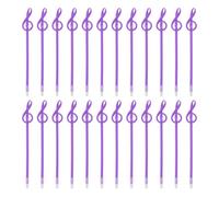 PATIKIL 24pcs Rollerball Pens 1.0mm, Musical Note Ball Point Pens Black Liquid Gel Ink Music Novelty Smooth Writing for Home Office Gifts, Purple