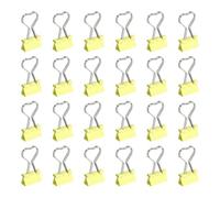 PATIKIL 24Pcs Small Binder Clips, Heart Shape Cute Binder Clips Paper Clamps Bulk for Paper Bookmarks Planner Notes Letter Journals Office Supplies Bags Crafts, Yellow