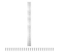 PATIKIL 24x2 Inch Piano Hinge, 1 Pack 304 Stainless Steel Continuous Hinge with Holes for Piano Gate Door Wooden Storage Box Cabinet Boat, Silver Tone