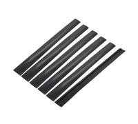 PATIKIL 25 Inch Silicone Stove Gap Covers, 6 Pcs Heat Resistant Kitchen Stove Gap Fillers for Ovens Stovetop Counter Washer Dryer, Black