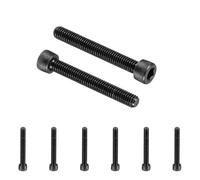 PATIKIL 25 Pcs M6 x 45 mm Hex Socket Head Cap Screws Bolts, 12.9 Grade Carbon Steel Socket Drive Screws, Black Oxide, Full Threads