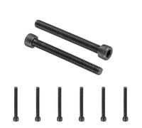 PATIKIL 25 Pcs M6 x 55 mm Hex Socket Head Cap Screws Bolts, 12.9 Grade Carbon Steel Socket Drive Screws, Black Oxide, Full Threads